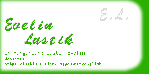 evelin lustik business card
